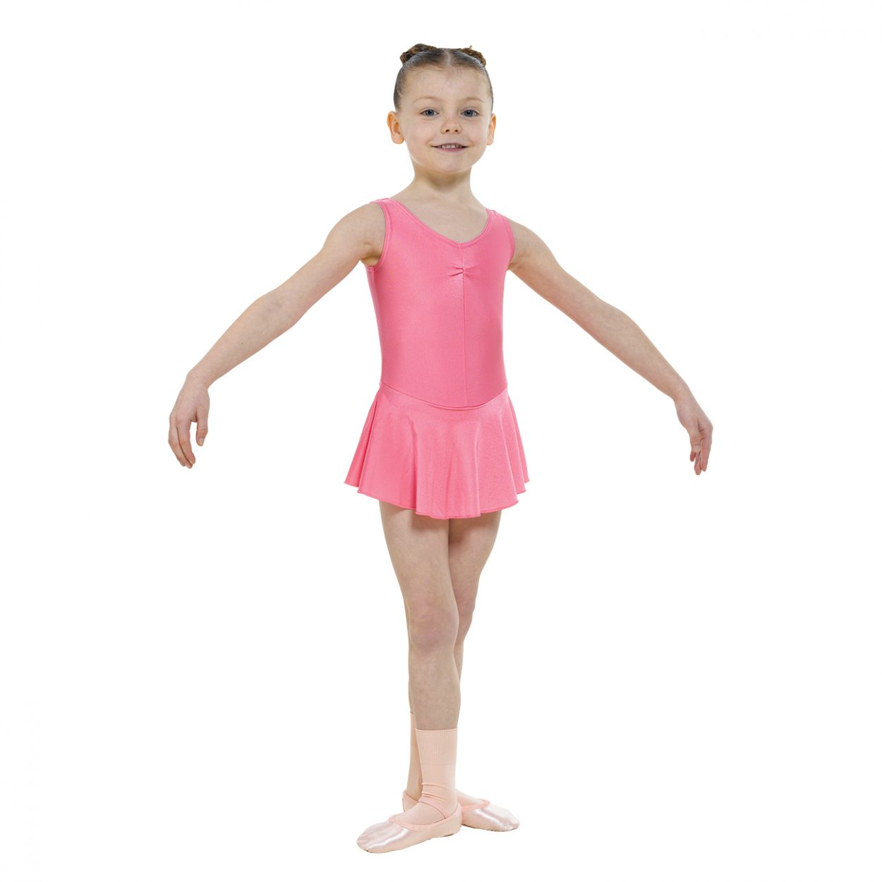 Regulation Skirted-Leotard-Ruched-Front Tappers and Pointers